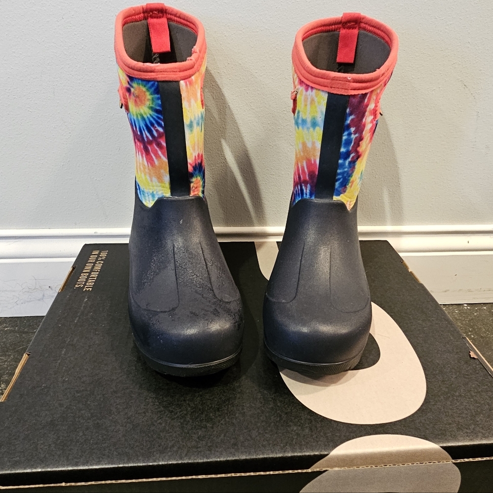 Bogs Classic Neo Tie Dye Unisex Big Kid Size 3 Winter Boots